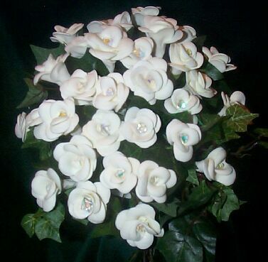 Wedding Flowers #1 - WHite Roses and Ivy