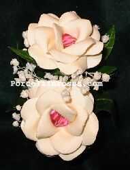 Double Rose Boutonniere