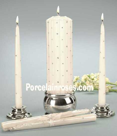 Scalloped Crystal Unity Candle