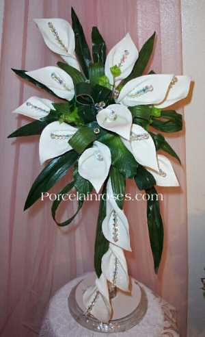 Exotic calla lily wedding bouquet