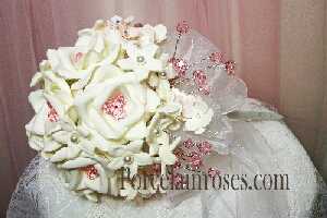 Bridal Bouquet with Swarovski crystal stems