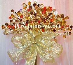 Fall Crystal Bridal Bouquet #366