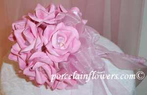 Pink Rose Bridal Bouquet #394