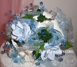 Light Blue wedding flowers #403