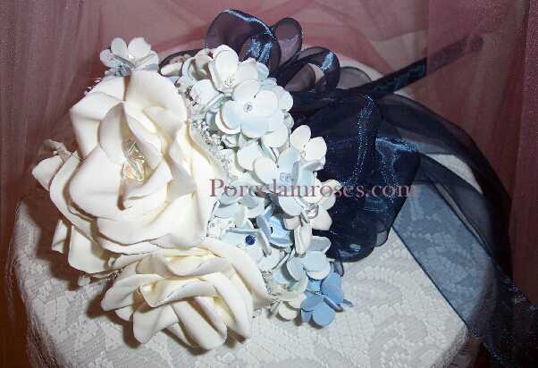Navy Blue Wedding Bouquet