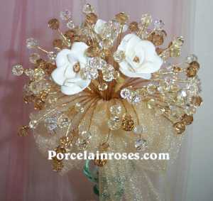 gold wedding flowers #439