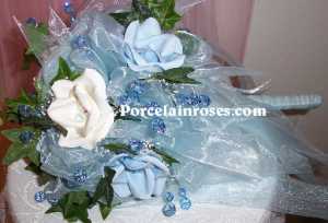 baby blue wedding flowers #476