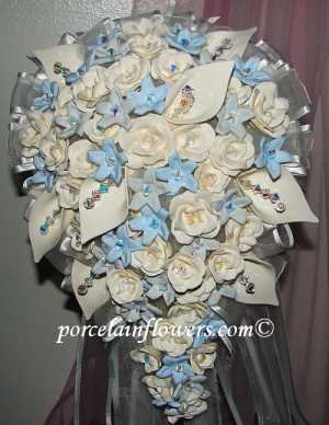 porcelain wedding bouquet