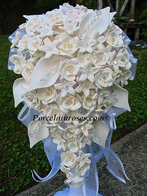Porcelain wedding flowers