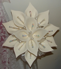 Ivory Calla lily Wedding Bouquet #565