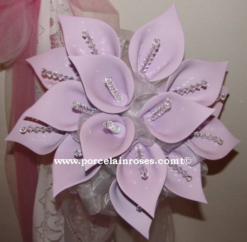 lavender purple Calla Lily Bouquet