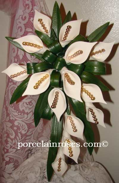 Medium Calla Lily Cascade bouquet