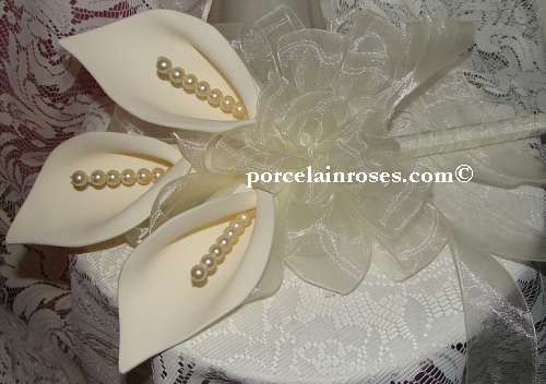 Pearl Calla Lily Bouquet