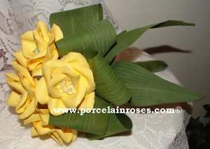 Yellow Rose Wedding Bouquet