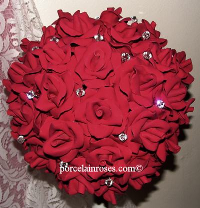 red rose bridal bouquet